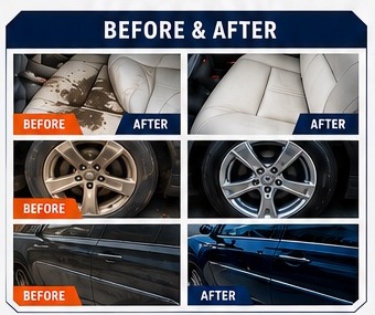 Space City Suds before and after detailing examples